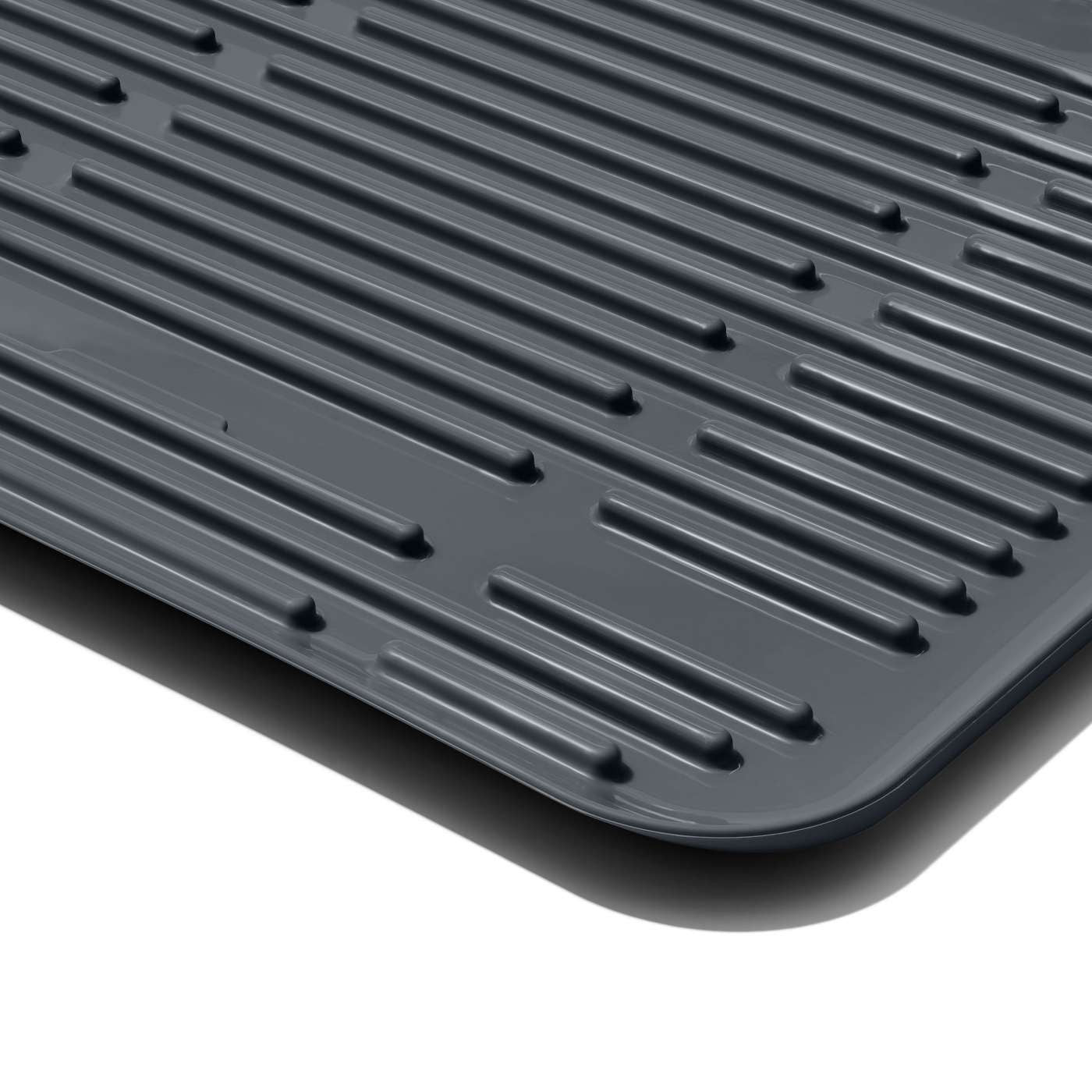 OXO Good Grips 'Rust-Proof Aluminum' Fold-Flat Dish Rack (Black/Grey)