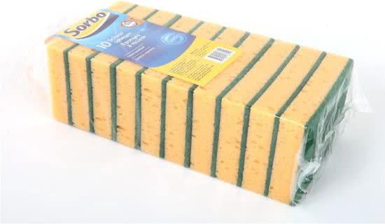 Image - Sorbo Abrasive Sponges, 10 Pieces