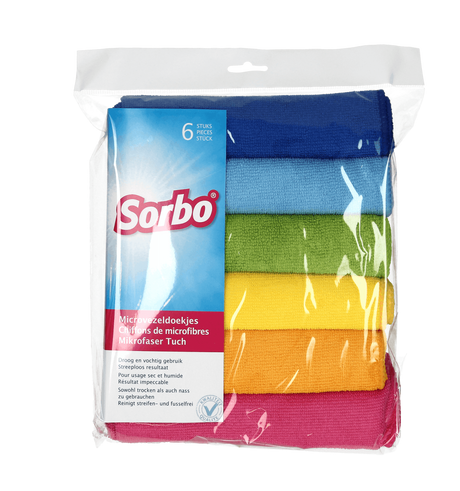 Image - Sorbo 6 Pack Microfibre Cloths
