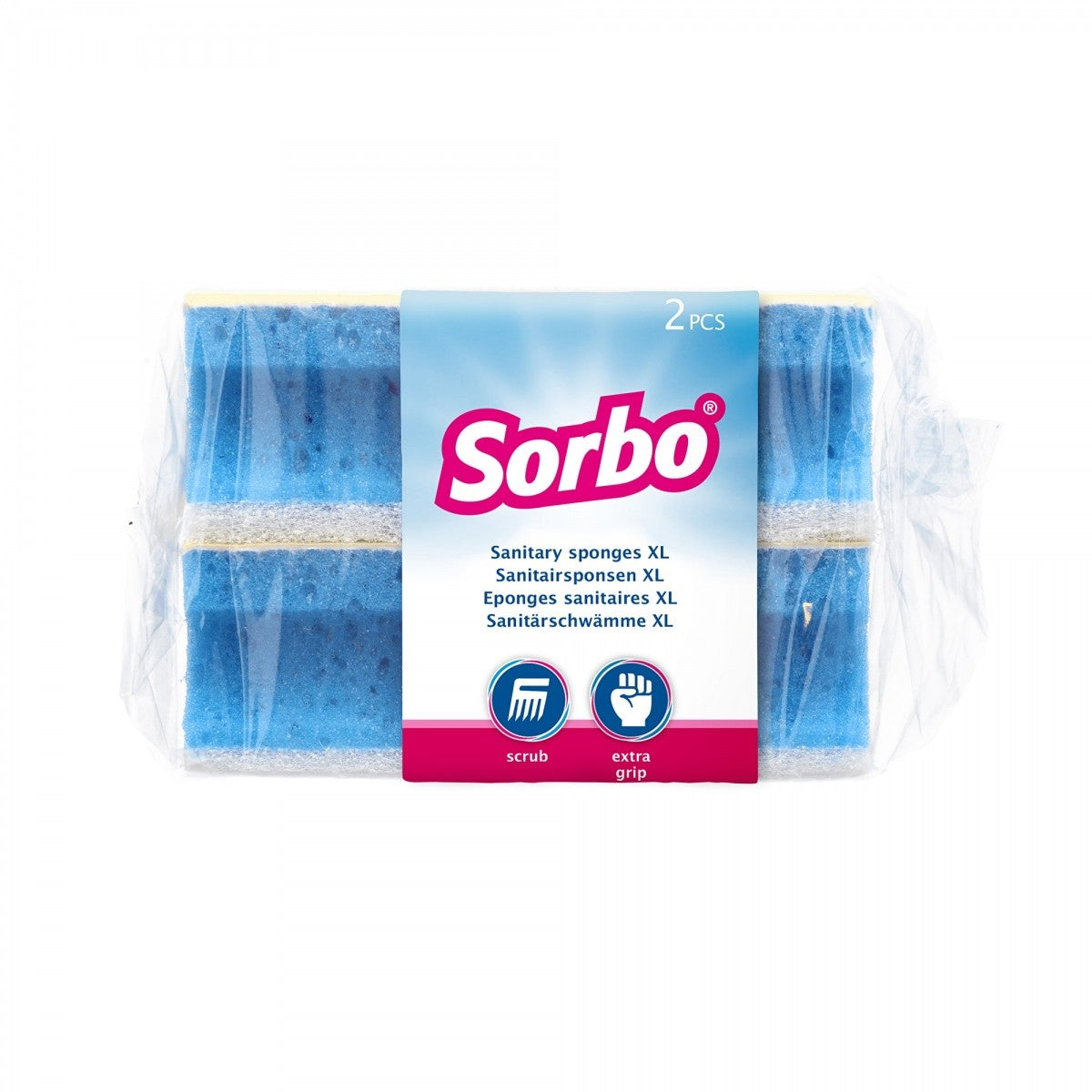 Image - George East Sorbo Lavatory Sponge, Blue, XL, Pack of 2