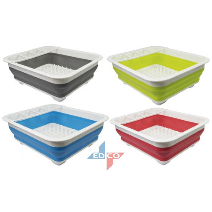 Image - Bakaji Collapsible Dish Rack, 36x31cm, Assorted