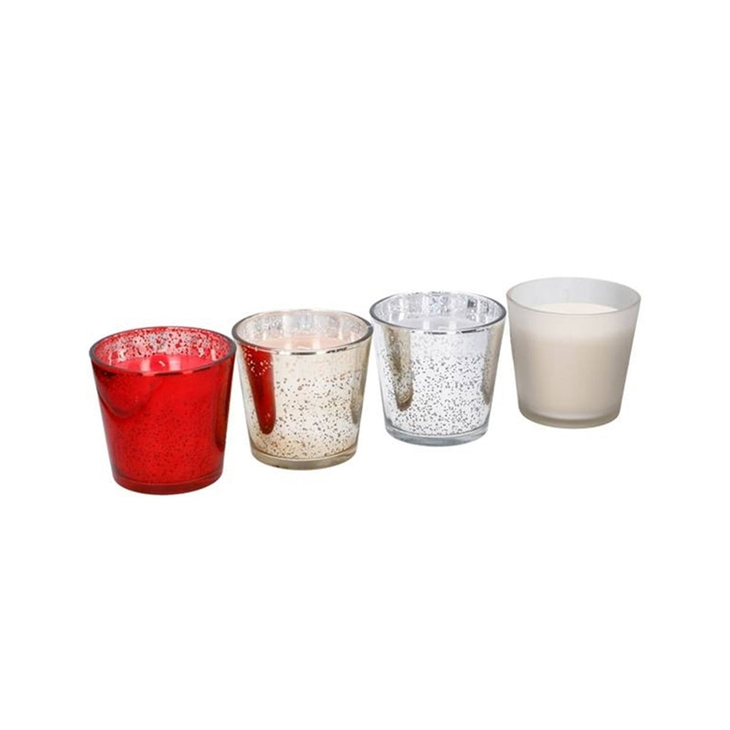 Image - EDCO Glass Scented Candle, Large, Pack of 4, Assorted