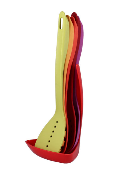 Image - Alpina Kitchen Utensil Set, 6 Piece Set, 33cm, Assorted Colours