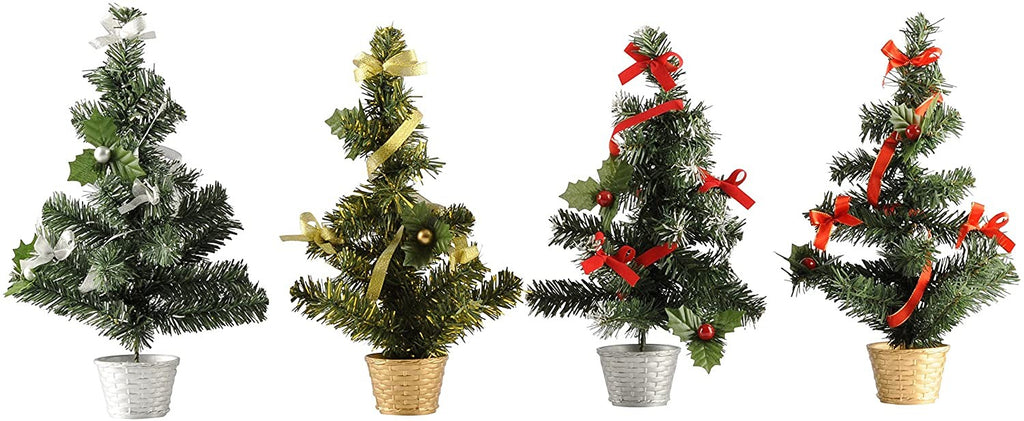 Image - Christmas Gifts Decorated Christmas Tree, 36cm, Assorted