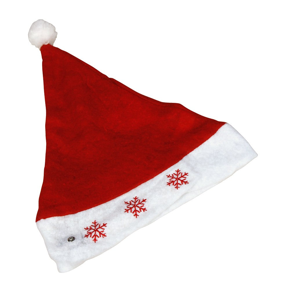 Image - Christmas Gifts Santa Hat with LED Lights, Assorted