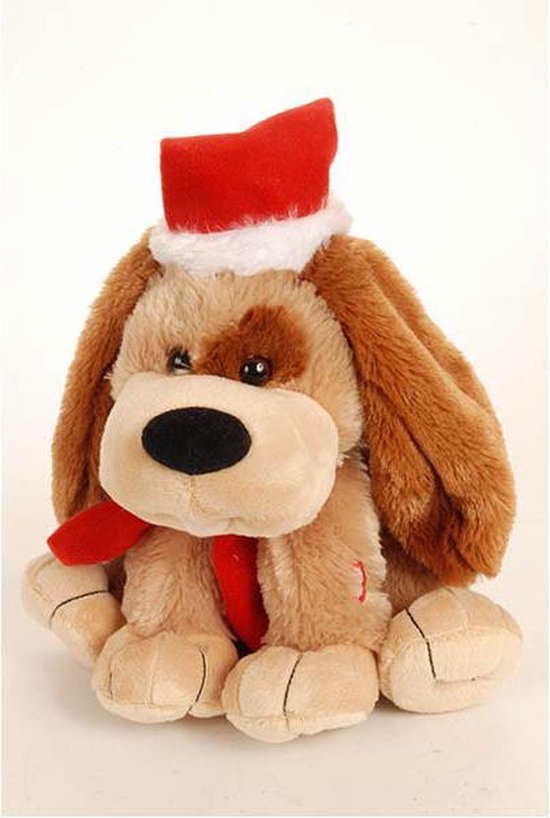 Image - Bakaji Soft Toy Dog Christmas, 25cm, Multicolour