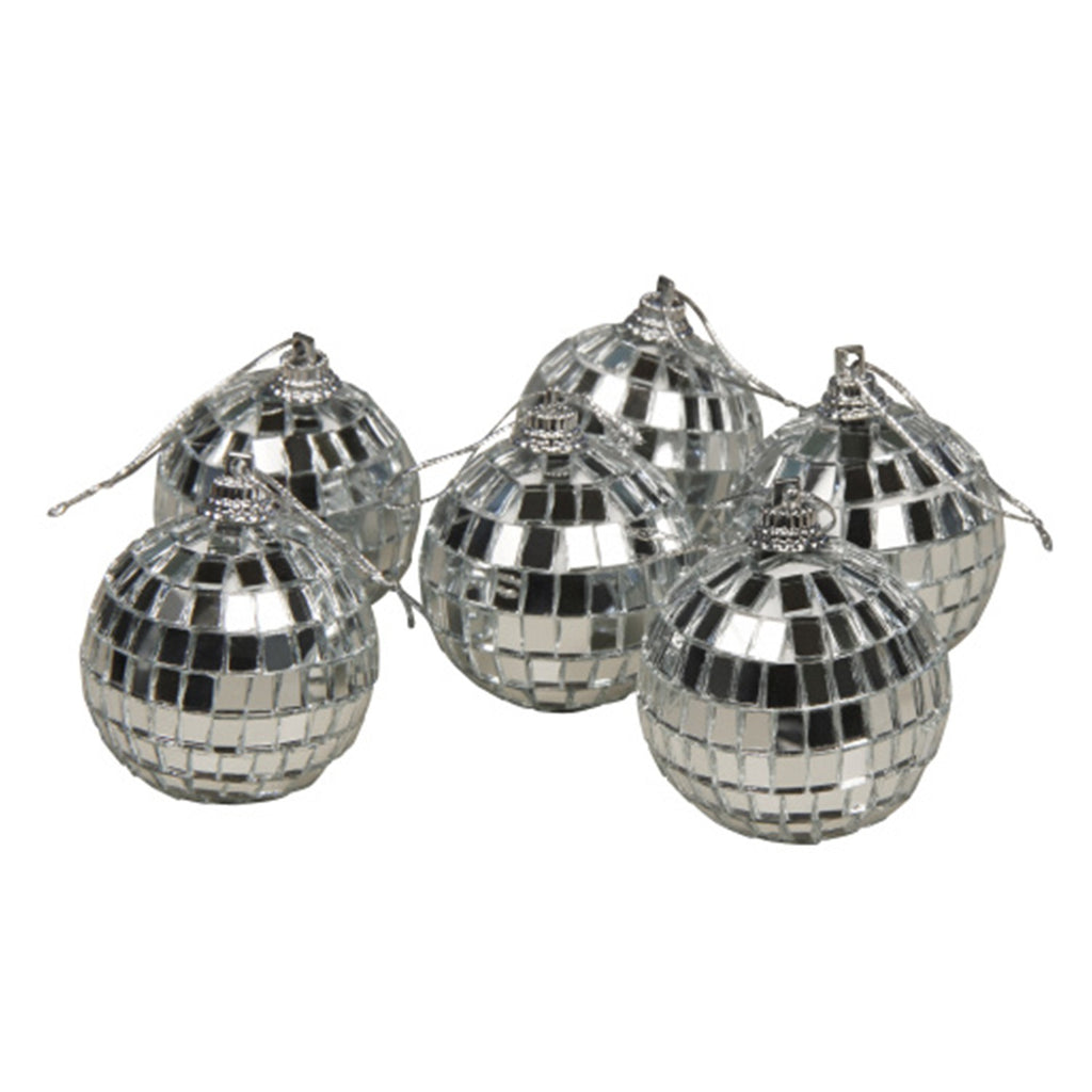 Image - EDCO Vapor Coated Christmas Decorating Balls, 5cm, Pack of 6, Mirror