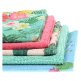 Image - Sorbo Microfibre 5 Pack of Botanic Print Cloths