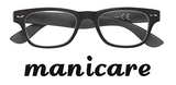 Image - Manicare Reading Glasses +2 Wayfarer, Matt Black