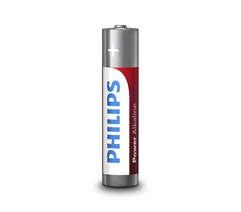 Image - Philips Power Alkaline AAA Battery, Pack of 12, Red