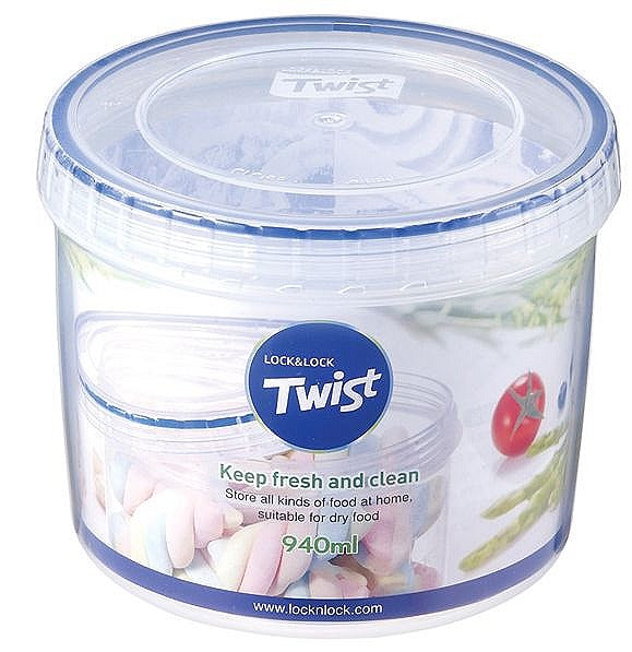 Image - Lock and Lock Twist Top Container, Clear, 940ml