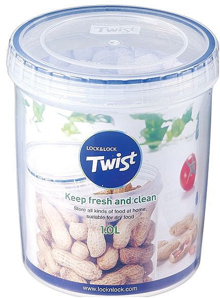 Image - Lock and Lock Twist Top Container, Clear, 1.0L