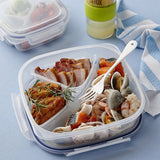 Image - Lock & Lock Square Divided Container, 1.5L, Clear