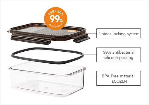 Image - Lock & Lock Bisfree Modular Rectangular, 1.5L, Transparent