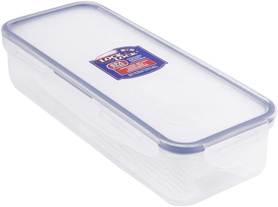 Image - Lock & Lock Rectangular Food Storage Container with Tray, 4-Cup