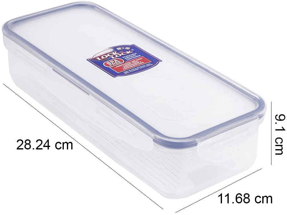 Image - Lock & Lock Rectangular Food Storage Container with Tray, 4-Cup