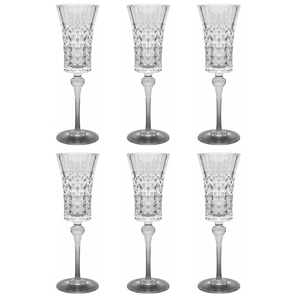 Image - Cristal D'Arques Lady Diamond Champagne Flutes, 6pcs