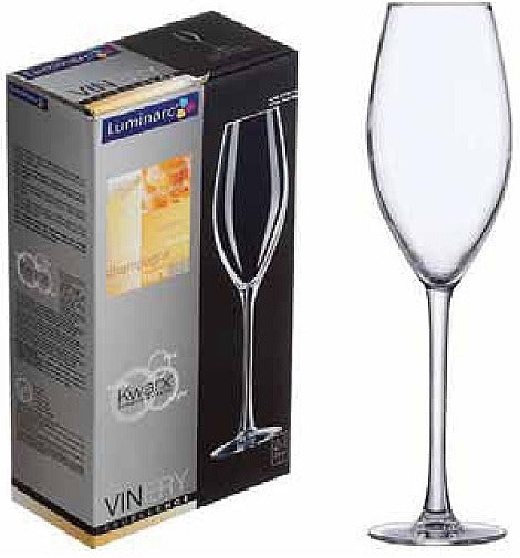 Image - Luminarc Vinery Excellence Champagne Flutes, 24cl, 2pc, Clear