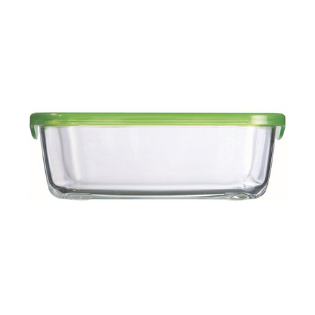 Image - Luminarc Keep'n Box Rectangular With Green Lid, 37cl