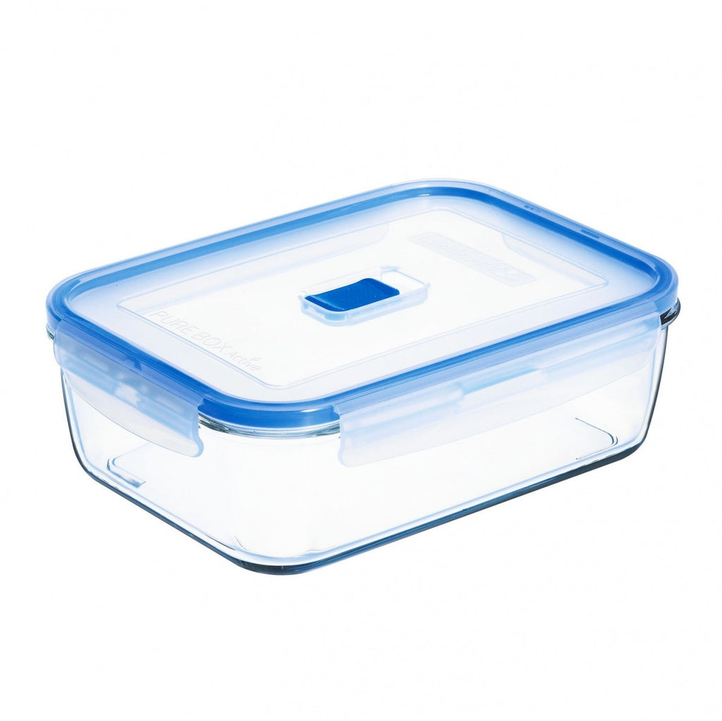 Image - Luminarc Pure Box Active Rectangular Food Container with Lid, 197cl