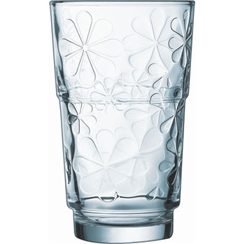 Image - Luminarc Funny Flowers High Ball Tumbler, 27cl, Transparent
