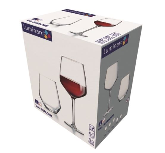 Image - Luminarc Val Surloire Tumbler and Wine Glass Set, 12pcs, Transparent