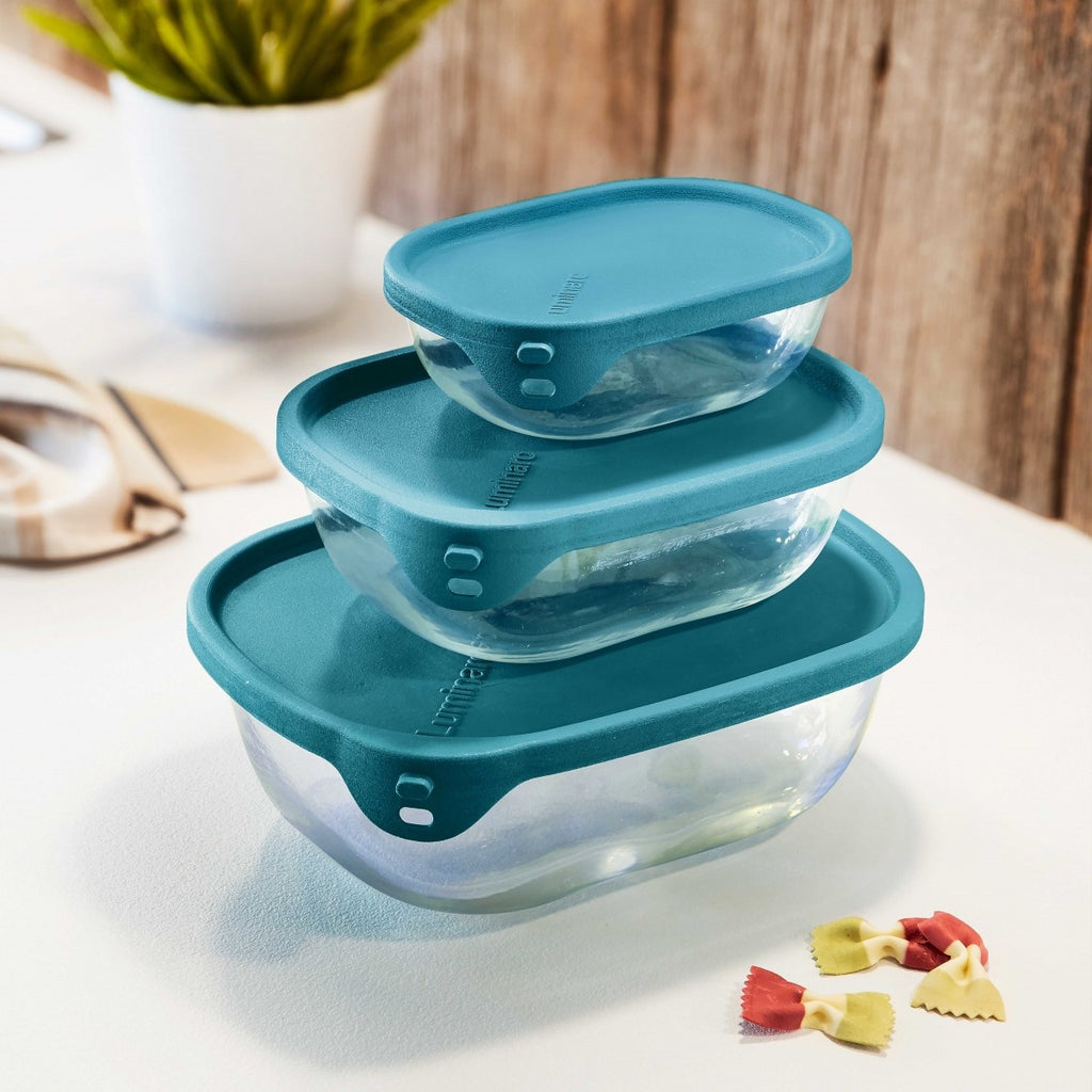 Image - Luminarc Nest & Store Containers, 1150ml, Teal