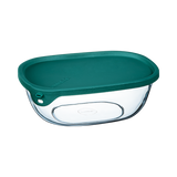 Image - Luminarc Nest & Store Food Storage Container Glass with Lid, 220cl, Green