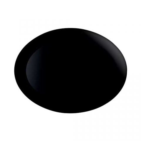 Image - Luminarc Diwali Colours Oval Dish, 25x33cm, Black