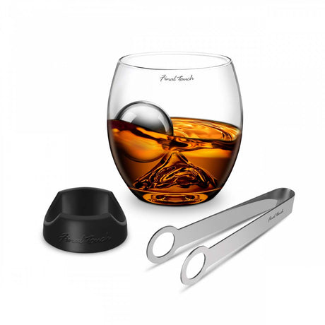 Image - Final Touch On the Rocks Glass, Stainless Steel