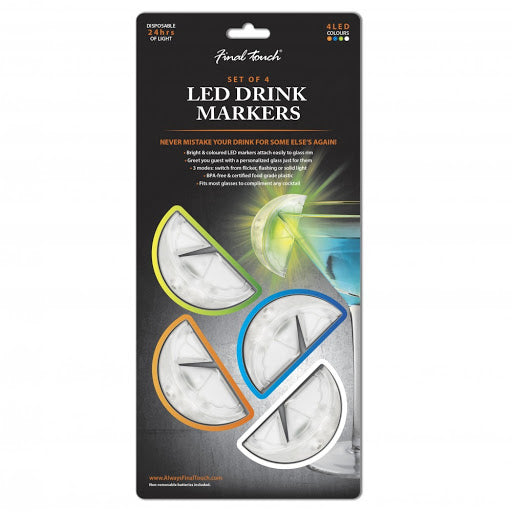 Image - Orignal Products Final Touch 4 Carded LED Drinks Markers