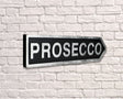 Image - Prosecco Arrow Glitter Black (RSMDFC64-ProseccoB), Black