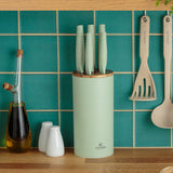 Viners Organic Green 6pce Knife Block Set